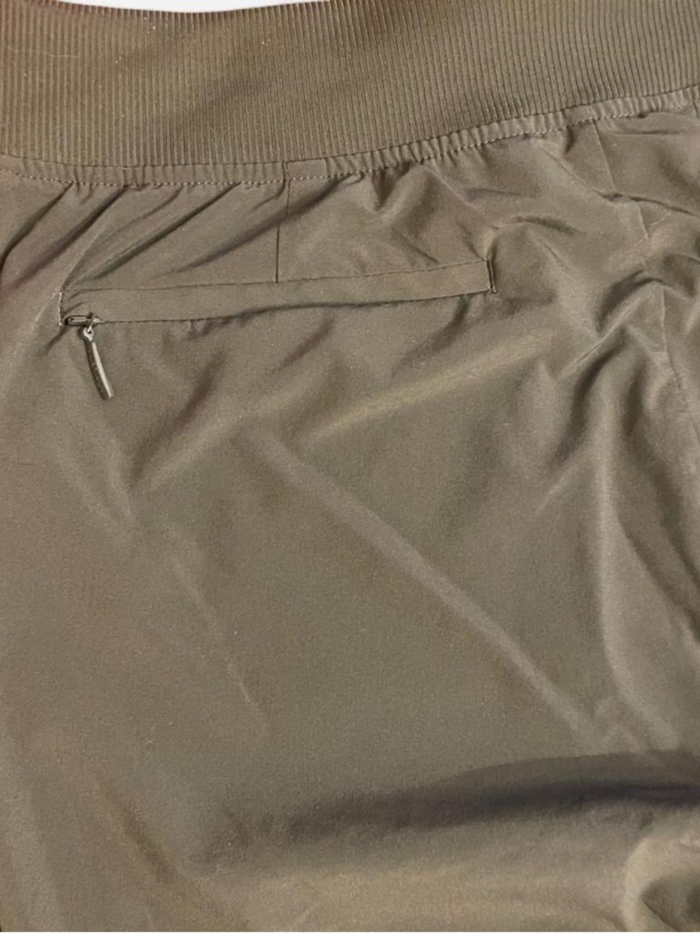 Athleta dark green joggers polyester/spandex with pockets Size 8 - Picture 6 of 7